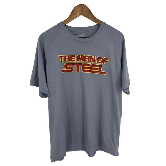 Under Armour Man of Steel Alter Ego Loose Heat Gear T-Shirt Size L - Picture 1 of 8